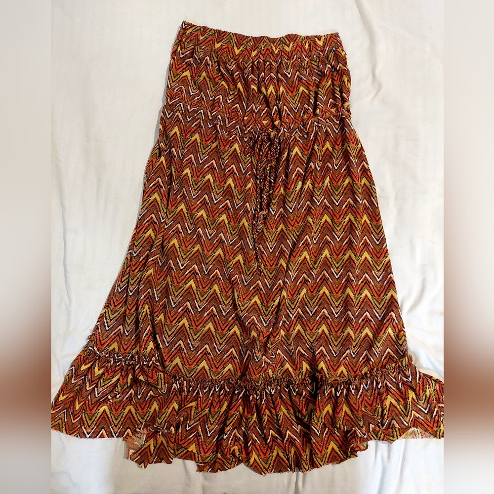 Cristinalove Multi-colored Strapless Dress, L